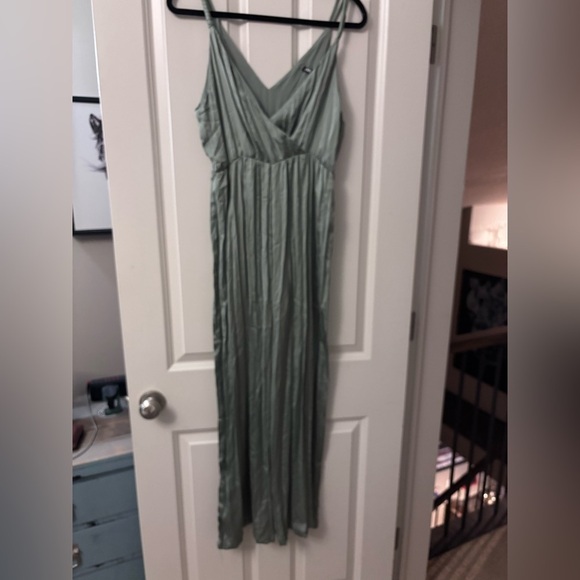 Zara Pleated Soft Satin Jumpsuit - Picture 5 of 5